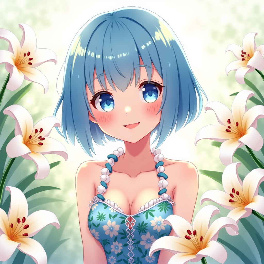 Flux-Dev AI generated artwork comparison - Rem from Re:Zero - Starting Life in Another World, adorable anime female character, short bob - cut ...